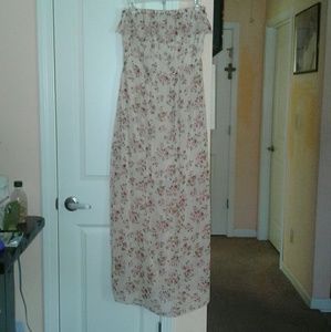 Strapless Floral Maxi Dress (NWOT)
